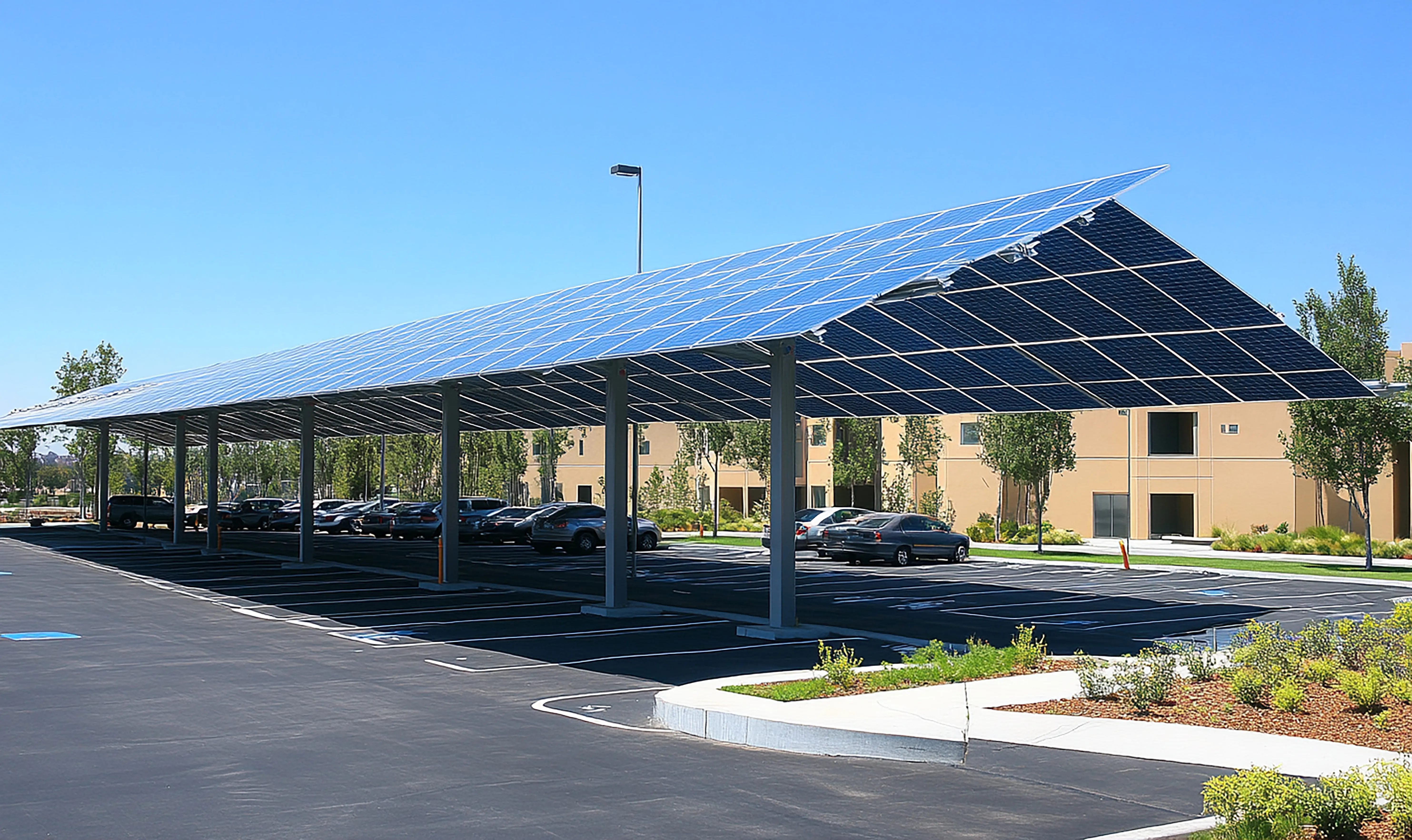 Image installation carport solaire 4 carport solaire 83